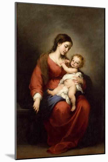 Virgin and Child, c.1670-72-Bartolome Esteban Murillo-Mounted Giclee Print