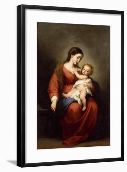 Virgin and Child, c.1670-72-Bartolome Esteban Murillo-Framed Giclee Print