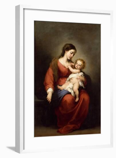 Virgin and Child, c.1670-72-Bartolome Esteban Murillo-Framed Giclee Print