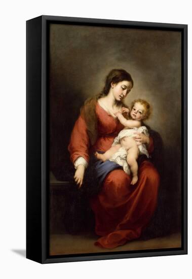 Virgin and Child, c.1670-72-Bartolome Esteban Murillo-Framed Premier Image Canvas