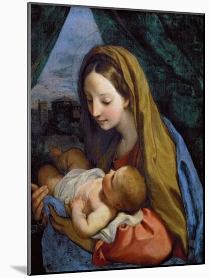 Virgin and Child - Carlo Maratta (Maratti) (1625-1713). Oil on Canvas, C. 1660. Dimension : 66,5X54-Carlo Maratta or Maratti-Mounted Giclee Print