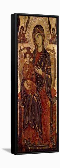 Virgin and Child Enthroned, C1280-null-Framed Premier Image Canvas