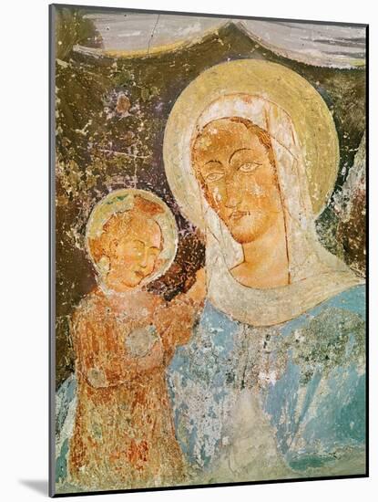 Virgin and Child (Fresco)-Italian School-Mounted Giclee Print