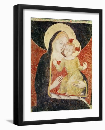 Virgin and Child (Fresco)-Italian School-Framed Giclee Print