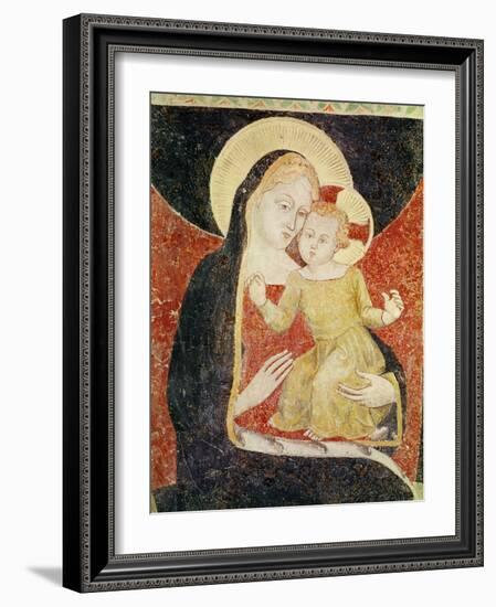 Virgin and Child (Fresco)-Italian School-Framed Giclee Print