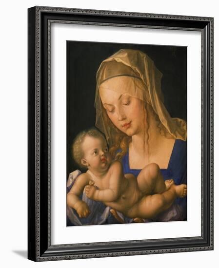 Virgin and Child Holding a Half-Eaten Pear, 1512-Albrecht Dürer-Framed Giclee Print