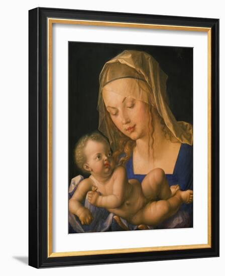 Virgin and Child Holding a Half-Eaten Pear, 1512-Albrecht Dürer-Framed Giclee Print