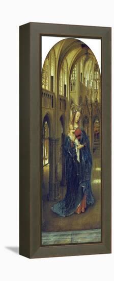 Virgin and Child in a Church-Jan van Eyck-Framed Premier Image Canvas