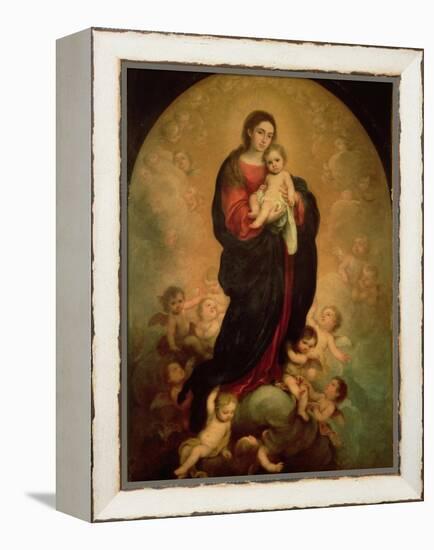 Virgin and Child in Glory, 1673-Bartolome Esteban Murillo-Framed Premier Image Canvas