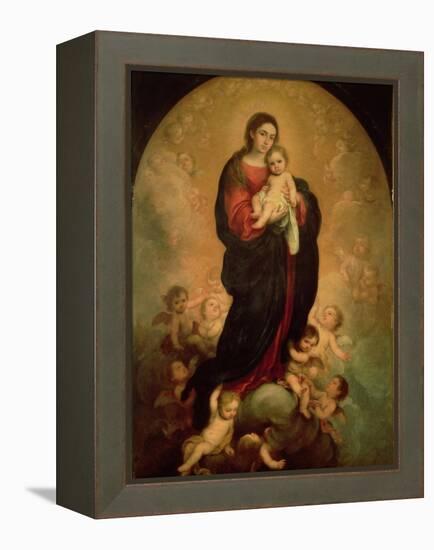 Virgin and Child in Glory, 1673-Bartolome Esteban Murillo-Framed Premier Image Canvas