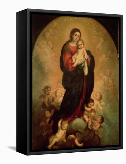 Virgin and Child in Glory, 1673-Bartolome Esteban Murillo-Framed Premier Image Canvas