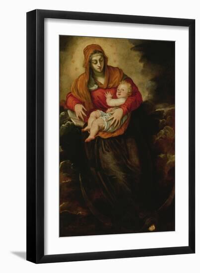 Virgin and Child, known as the Immaculate Conception (Oil on Canvas)-Jacopo Robusti Tintoretto-Framed Giclee Print