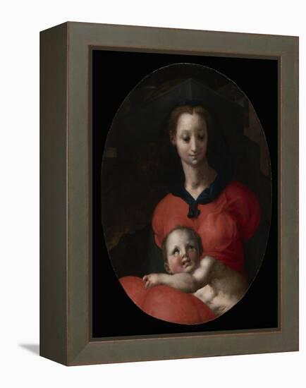 Virgin and Child, Known as the Madonna del Libro, c.1545-46-Jacopo Pontormo-Framed Premier Image Canvas