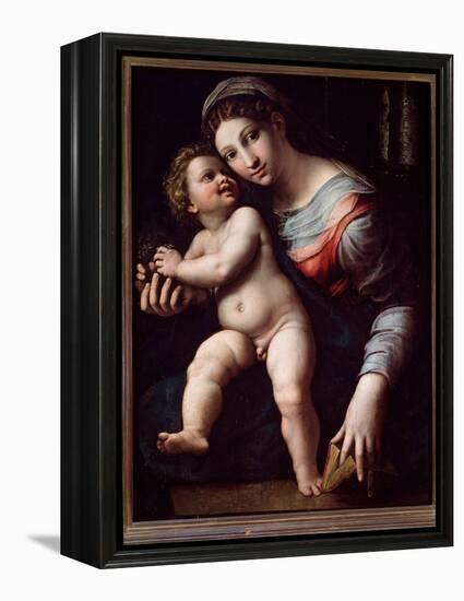 Virgin and Child (Painting, 16Th Century)-Giulio Romano-Framed Premier Image Canvas