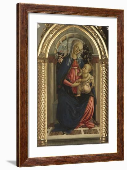 Virgin and Child (the Madonna of the Roses)-Sandro Botticelli-Framed Giclee Print