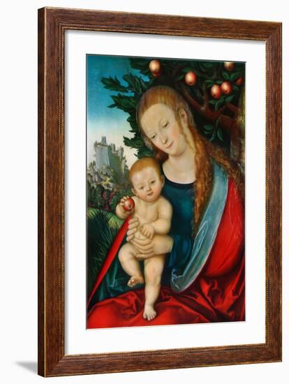 Virgin and Child under an Apple Tree-Lucas Cranach the Elder-Framed Collectable Print