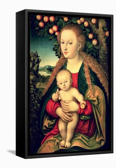 Virgin and Child Under an Apple Tree-Lucas Cranach the Elder-Framed Premier Image Canvas