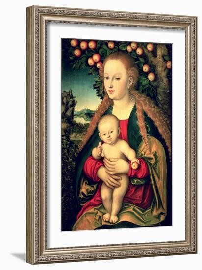 Virgin and Child Under an Apple Tree-Lucas Cranach the Elder-Framed Giclee Print