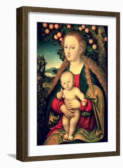 Virgin and Child Under an Apple Tree-Lucas Cranach the Elder-Framed Giclee Print