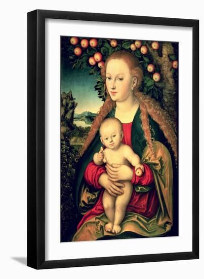 Virgin and Child Under an Apple Tree-Lucas Cranach the Elder-Framed Giclee Print