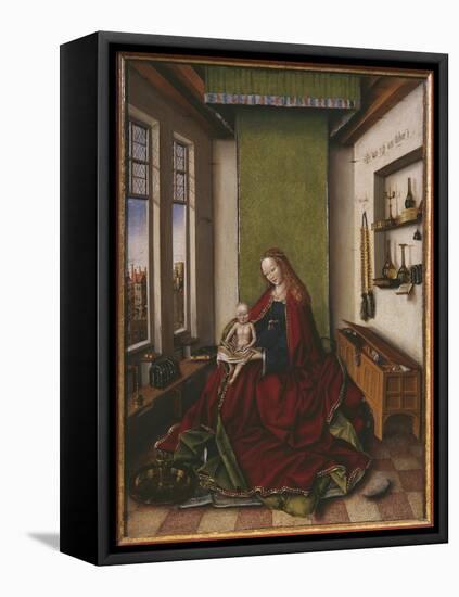 Virgin and Child with a Book-Jan van Eyck-Framed Premier Image Canvas