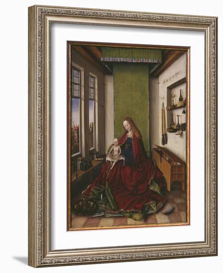 Virgin and Child with a Book-Jan van Eyck-Framed Giclee Print