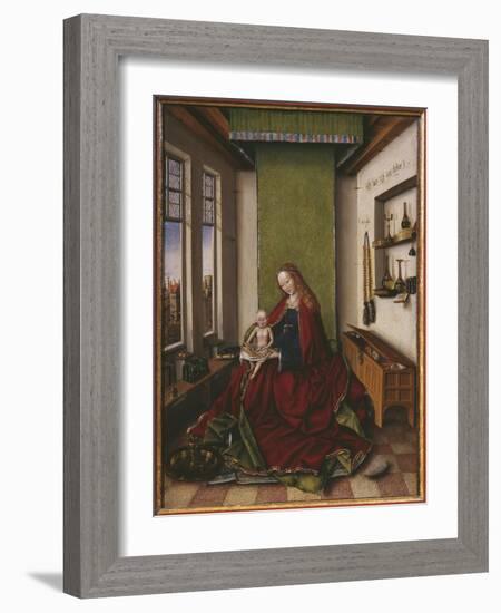 Virgin and Child with a Book-Jan van Eyck-Framed Giclee Print