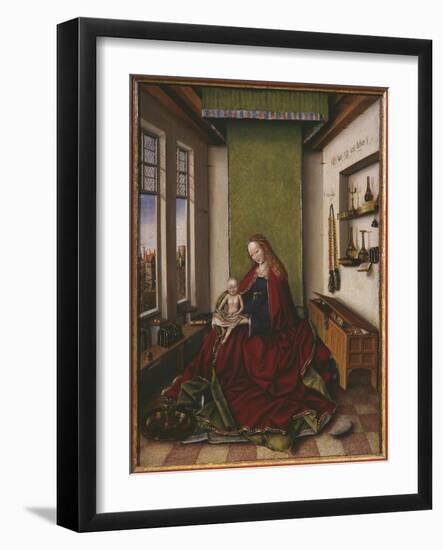 Virgin and Child with a Book-Jan van Eyck-Framed Giclee Print