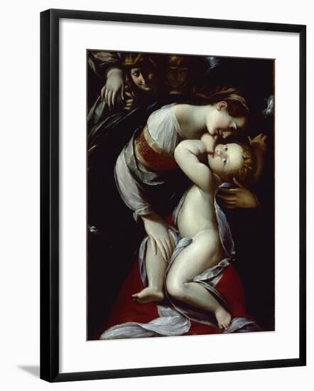 Virgin and Child with Angels, C.1610-Giulio Cesare Procaccini-Framed Giclee Print