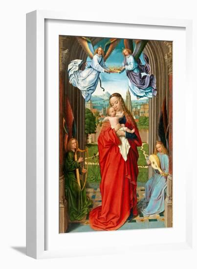 Virgin and Child with Four Angels, c.1510-15-Gerard David-Framed Giclee Print