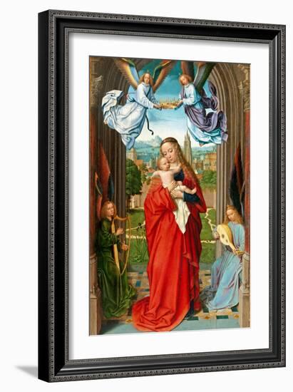 Virgin and Child with Four Angels, c.1510-15-Gerard David-Framed Giclee Print