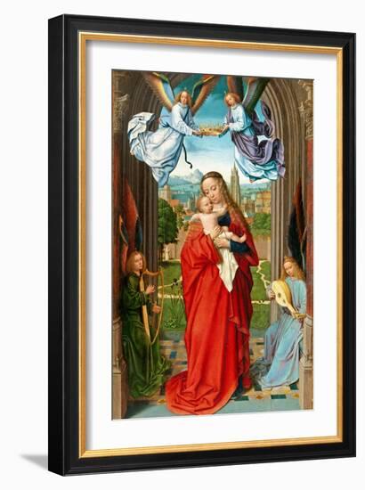 Virgin and Child with Four Angels, c.1510-15-Gerard David-Framed Giclee Print