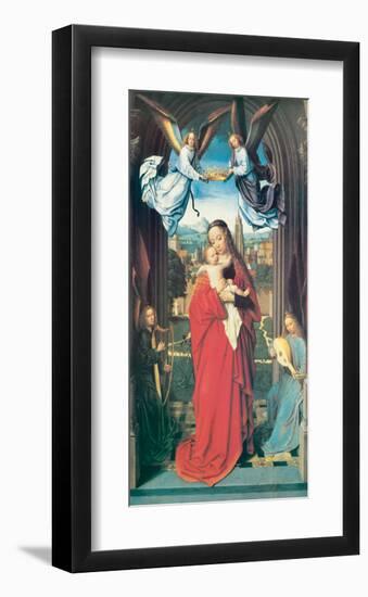 Virgin and Child With Four Angels, ca. 1505-Gerard David-Framed Premium Giclee Print