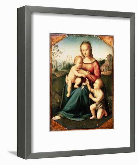 'Virgin and child with John the Baptist as a Boy', 16th century-Unknown-Framed Giclee Print