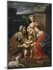 Virgin and Child with John the Baptist as a Boy, Saint Elizabeth and Saint Catherine, 1625-1626-Simon Vouet-Mounted Giclee Print