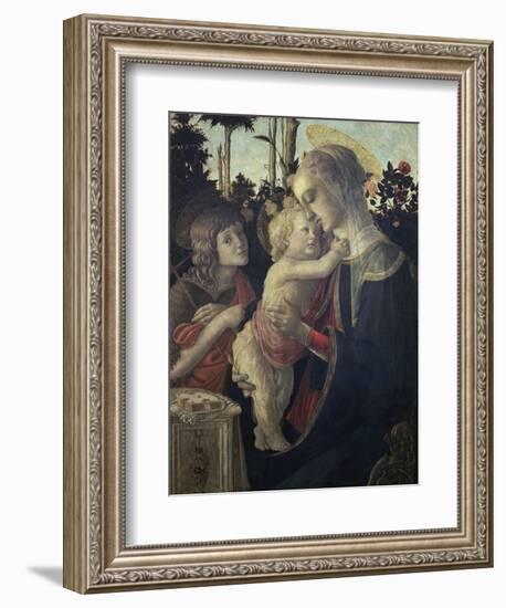 Virgin and Child with John the Baptist-Sandro Botticelli-Framed Giclee Print