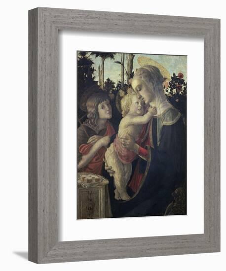 Virgin and Child with John the Baptist-Sandro Botticelli-Framed Giclee Print