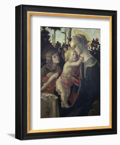 Virgin and Child with John the Baptist-Sandro Botticelli-Framed Giclee Print