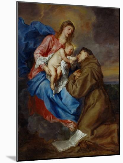 Virgin and Child with Saint Anthony of Padua, 1630-1632-Sir Anthony Van Dyck-Mounted Giclee Print
