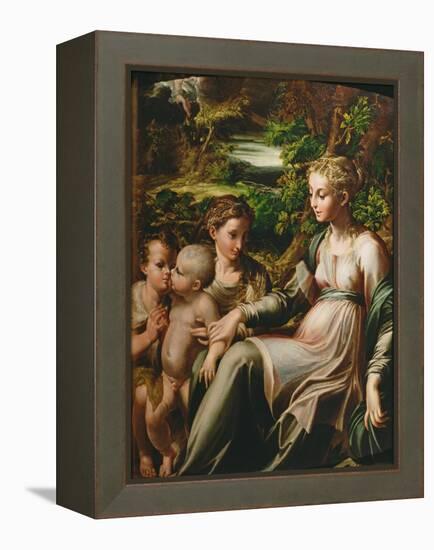 Virgin and Child, with Saints Catherine and John-Parmigianino-Framed Premier Image Canvas