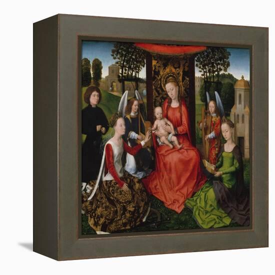 Virgin and Child with Saints Catherine of Alexandria and Barbara, 1480-Hans Memling-Framed Premier Image Canvas