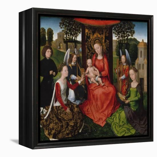 Virgin and Child with Saints Catherine of Alexandria and Barbara, 1480-Hans Memling-Framed Premier Image Canvas