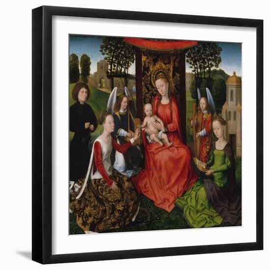 Virgin and Child with Saints Catherine of Alexandria and Barbara, 1480-Hans Memling-Framed Giclee Print