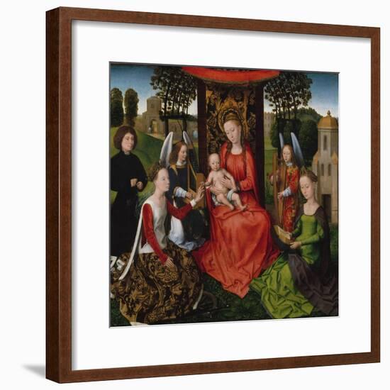 Virgin and Child with Saints Catherine of Alexandria and Barbara, 1480-Hans Memling-Framed Giclee Print