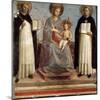 Virgin and Child with Saints Dominicus and Thomas Aquinas, 1424-1430-Fra Angelico-Mounted Giclee Print