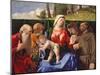 Virgin and Child with Saints Jerome, Peter, Clare and Francis, C.1505-10-Lorenzo Lotto-Mounted Giclee Print