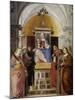 Virgin and Child with Saints-Marcello Fogolino-Mounted Art Print