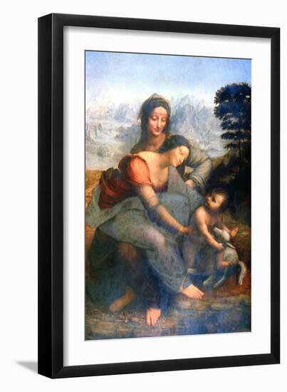 Virgin and Child with St Anne, 1502-1516-Leonardo da Vinci-Framed Giclee Print