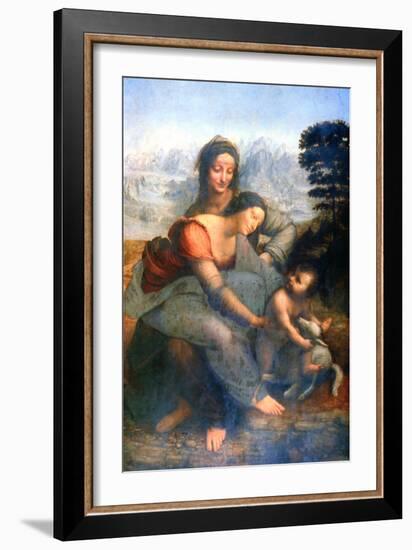 Virgin and Child with St Anne, 1502-1516-Leonardo da Vinci-Framed Giclee Print