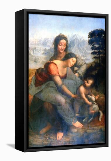 Virgin and Child with St Anne, 1502-1516-Leonardo da Vinci-Framed Premier Image Canvas